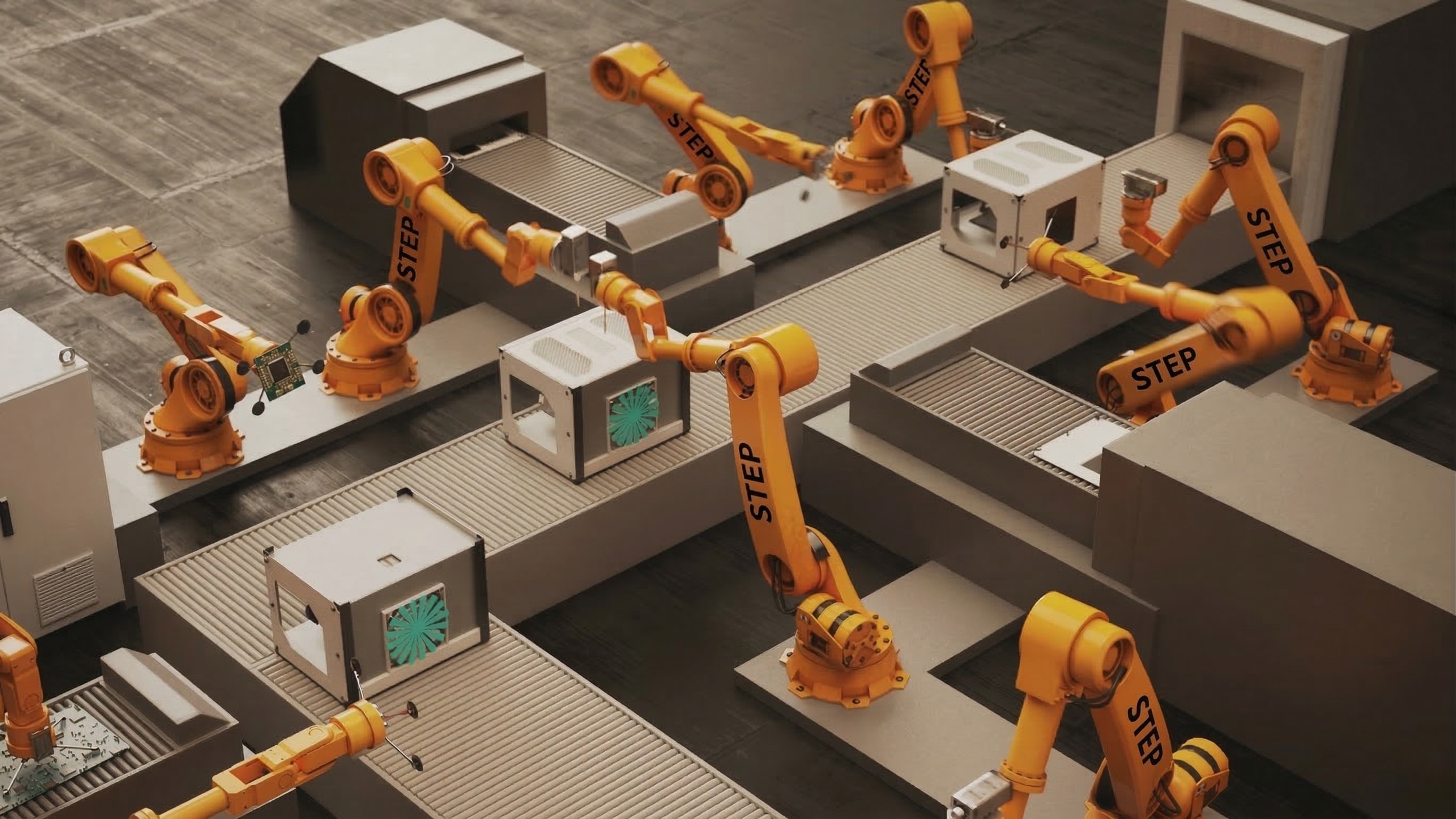 Роботизированная ячейка для загрузки станка